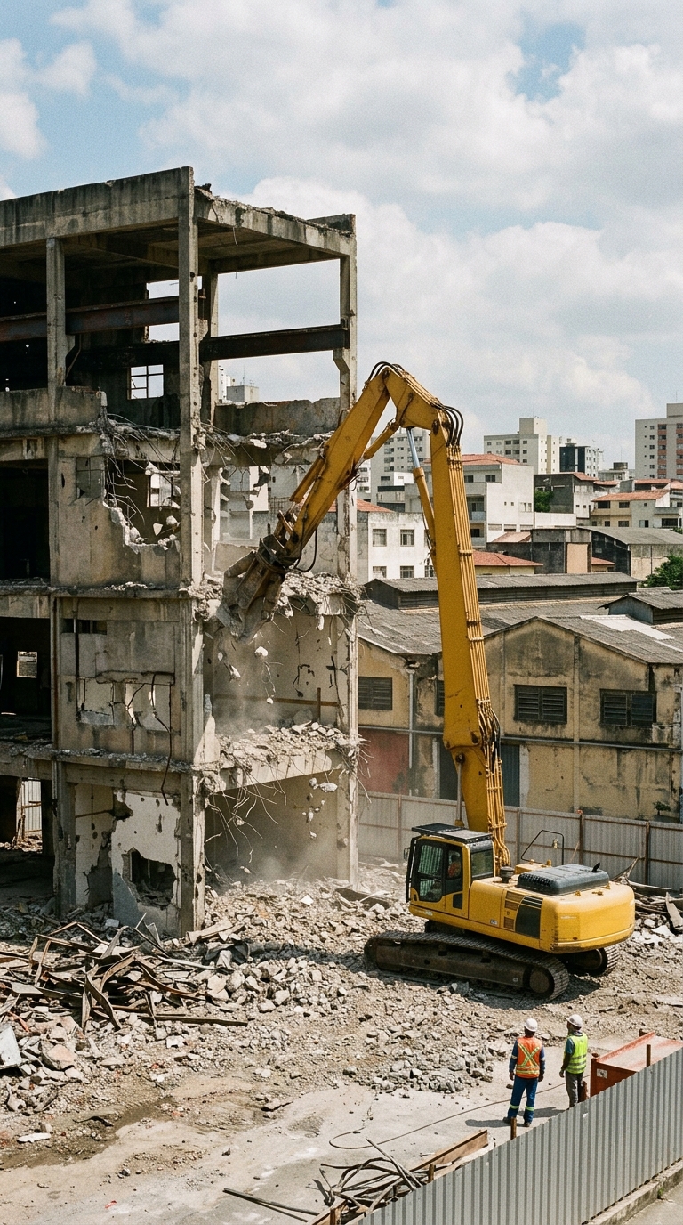 Demolição Industrial em São Paulo